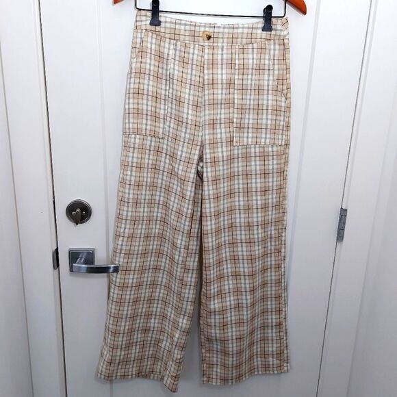 Shein High Waisted Tartan Pants - Picture 1 of 10